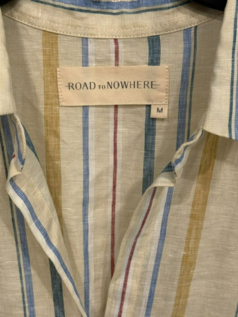 ROAD to NOWHERE Linen Striped Maxi Dress - Picture 3 of 5